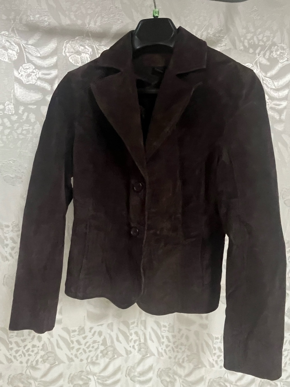 Women’s Dark Brown Suede Leather Jacket